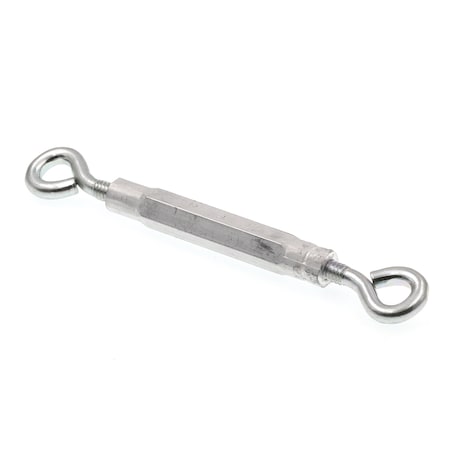 Prime-Line Turnbuckles, Eye-To-Eye, 1/4 in. X 7-5/8 in., Zinc Plated Steel and Aluminum, PK5 9070316